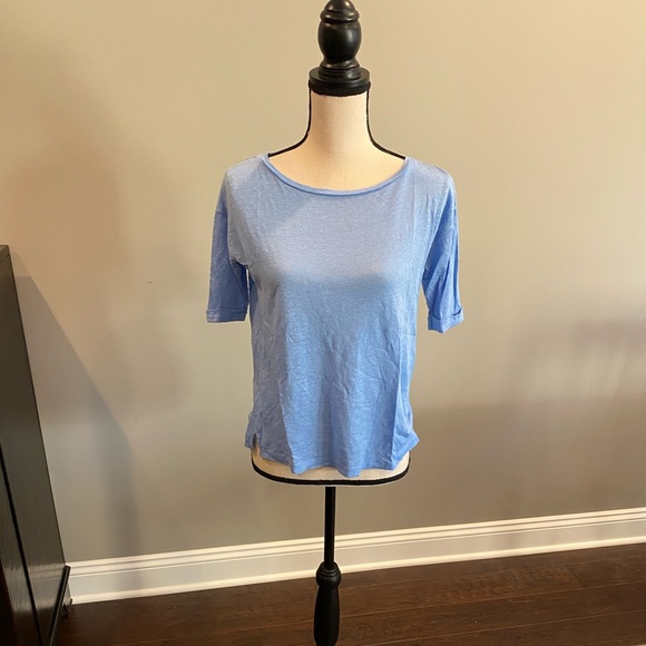 LOFT Tops - Loft light blue short sleeve blouse